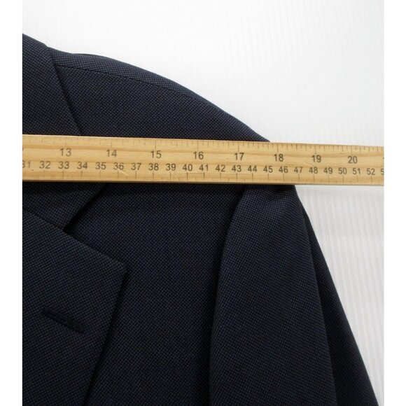 VINTAGE Paul Stuart Sport Coat 41 Long Blazer Wool Super 100s Preppy * - Picture 7 of 14